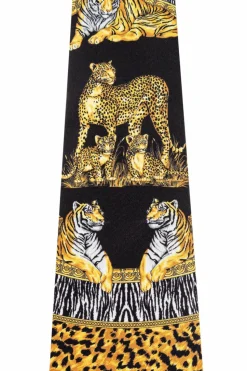 Versace MULTICOLOUR Silk tie with print