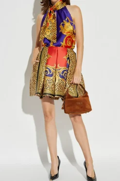 Versace MULTICOLOUR Silk top