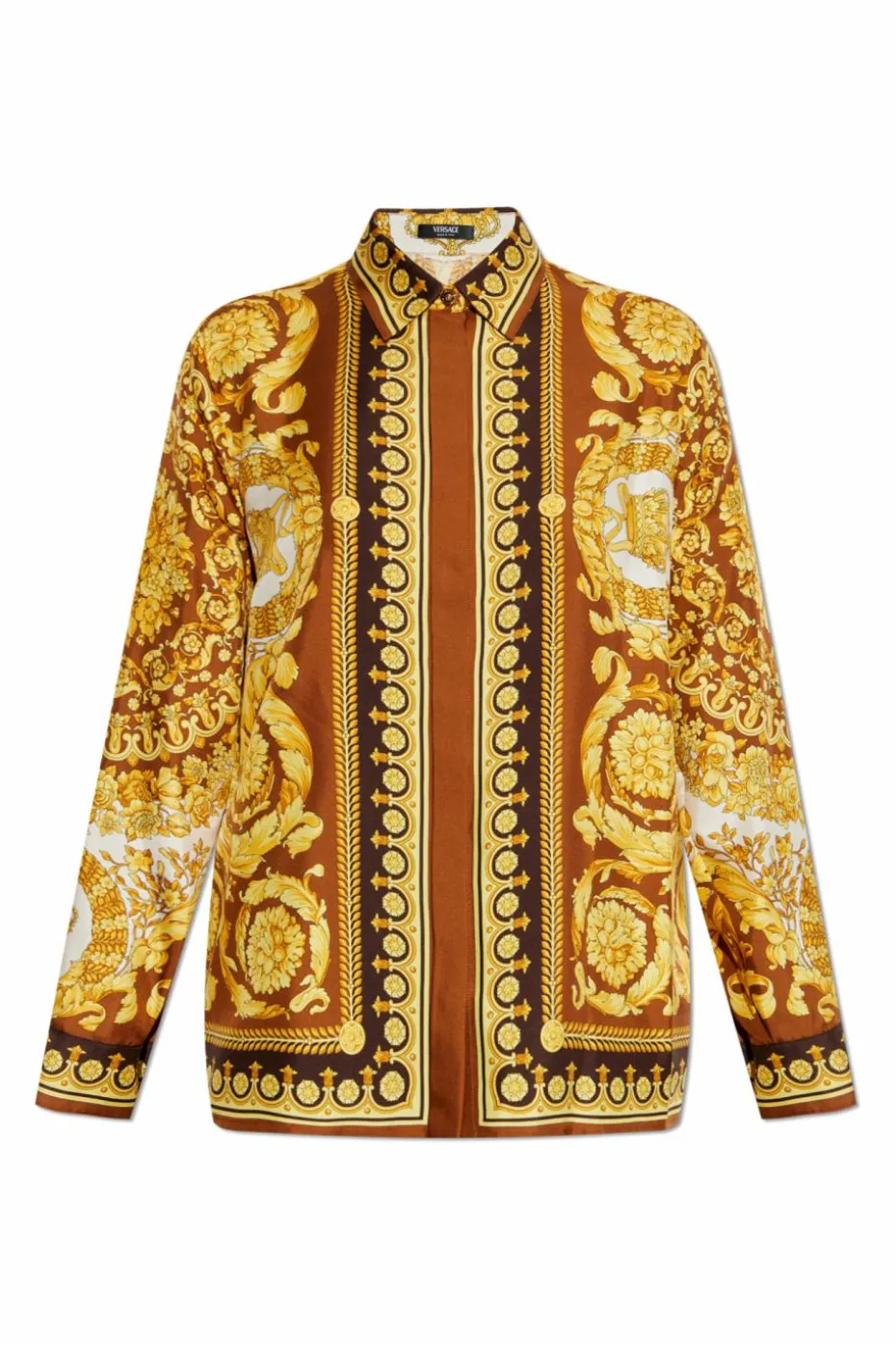 Versace MULTICOLOUR Silk shirt with 'Barocco' print