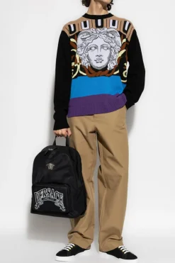 Versace MULTICOLOUR Sweater with a distinctive Medusa head