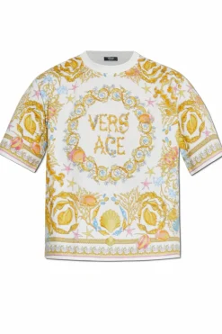 Versace MULTICOLOUR T-shirt with colorful print