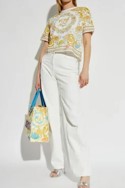 Versace MULTICOLOUR T-shirt with colorful print