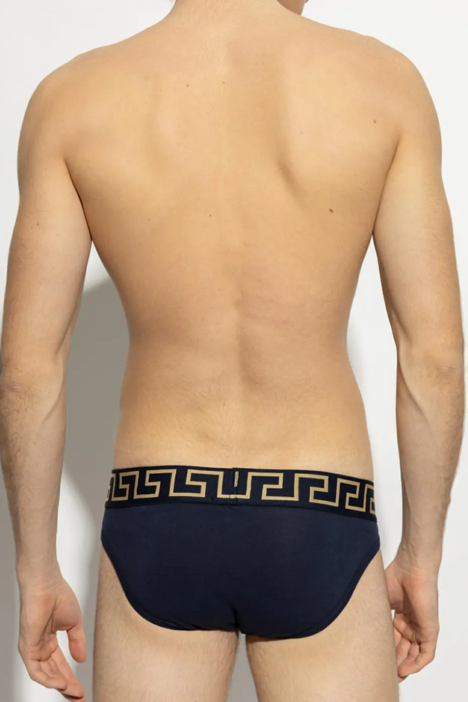 Versace NAVY BLUE Cotton briefs