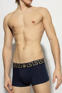 Versace NAVY BLUE Cotton Boxers