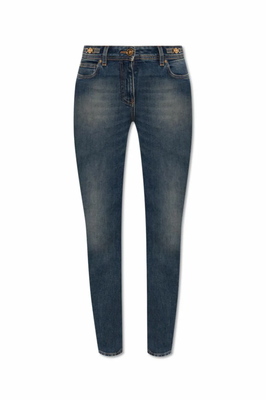 Versace NAVY BLUE Jeans with tapered legs
