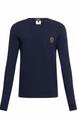 Versace NAVY BLUE Long-sleeve undershirt