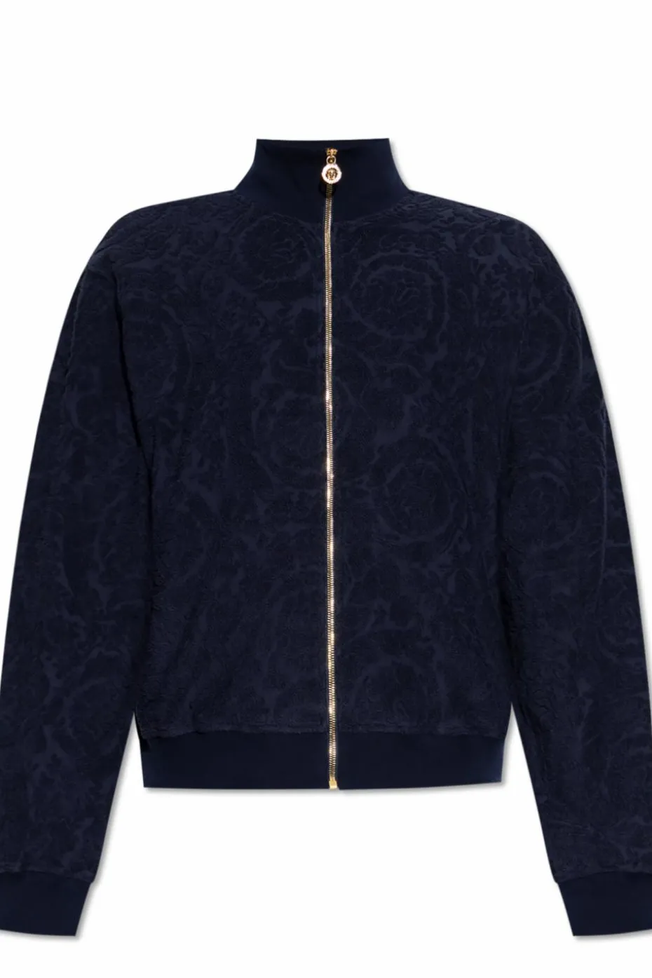 Versace NAVY BLUE Sweatshirt with 'Barocco' pattern