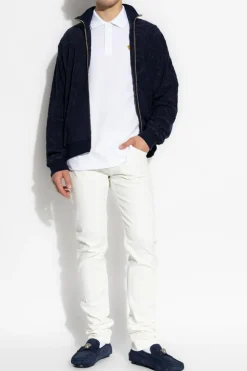 Versace NAVY BLUE Sweatshirt with 'Barocco' pattern