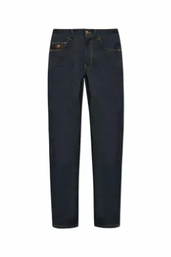 Versace NAVY BLUE Tapered leg jeans