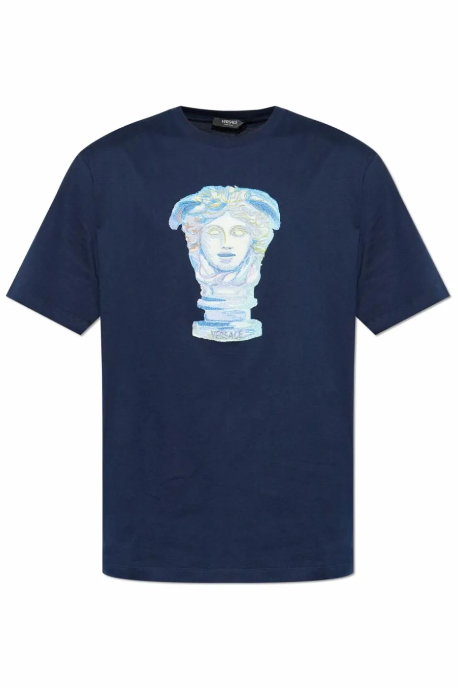 Versace NAVY BLUE T-shirt with Medusa head