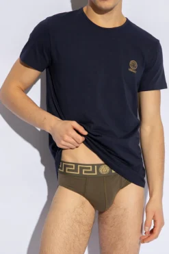 Versace NAVY BLUE ‘Underwear’ collection top