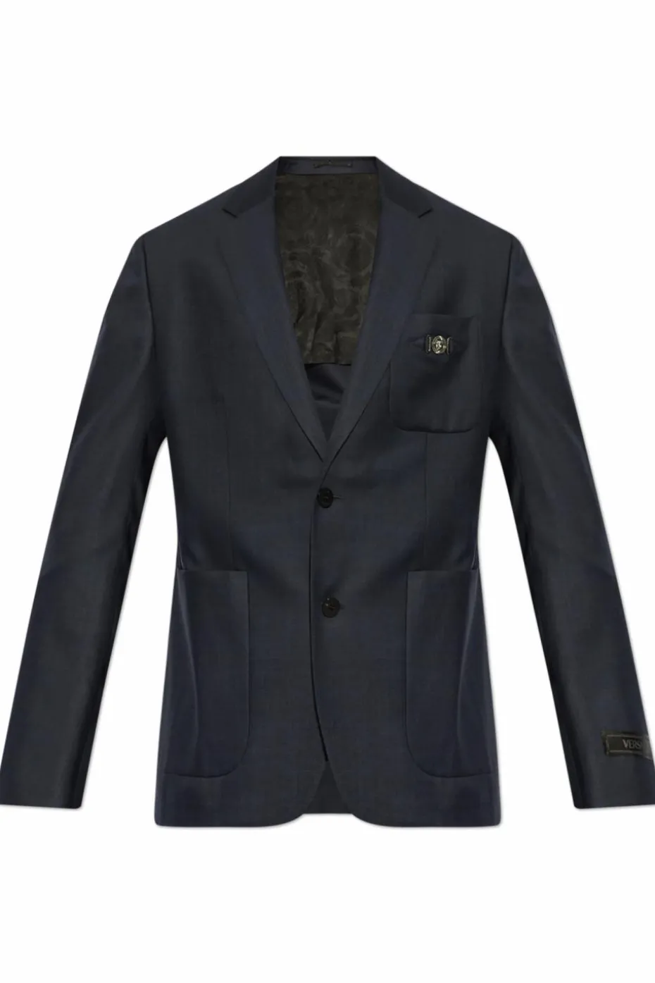 Versace NAVY BLUE Wool blazer