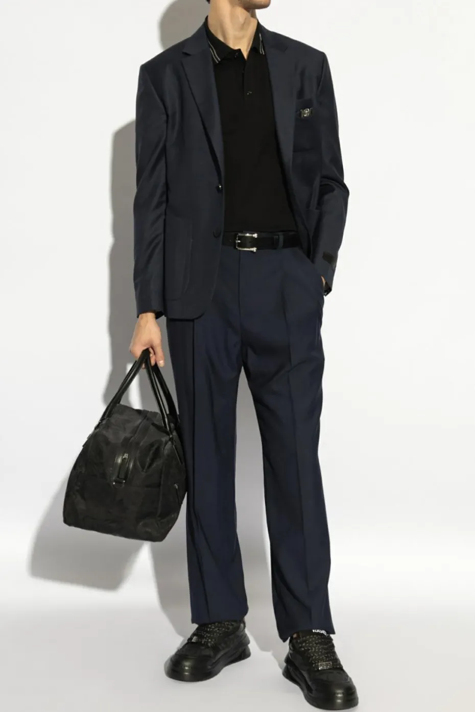 Versace NAVY BLUE Wool blazer