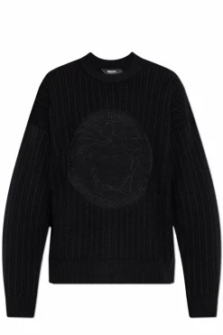 Versace NAVY BLUE Wool sweater
