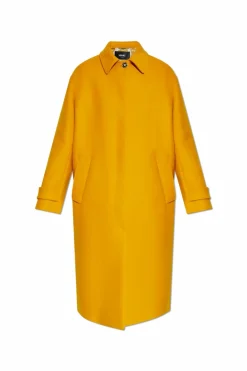 Versace ORANGE Wool coat