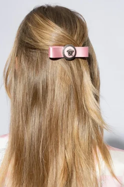 Versace PINK Embellished hairpin