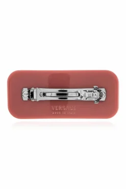 Versace PINK Hair clip with shimmering crystals