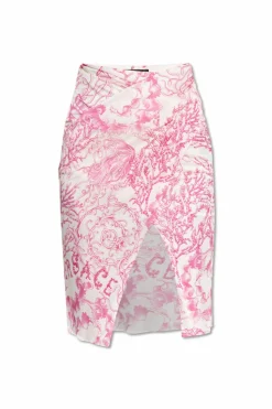 Versace PINK Skirt with `Underwater Barocco` print