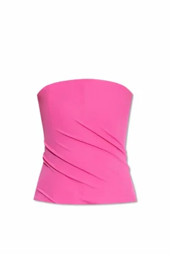 Versace PINK Top with bare shoulders