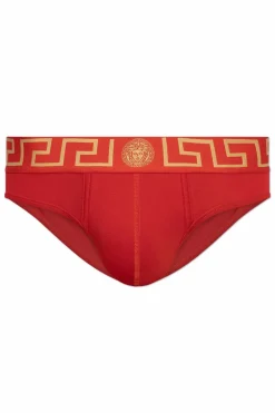 Versace RED Briefs with logo