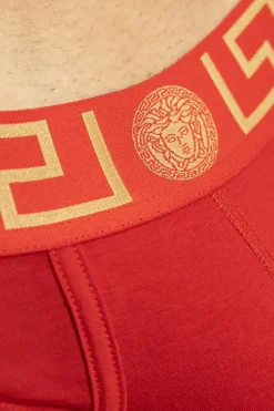 Versace RED Briefs with logo