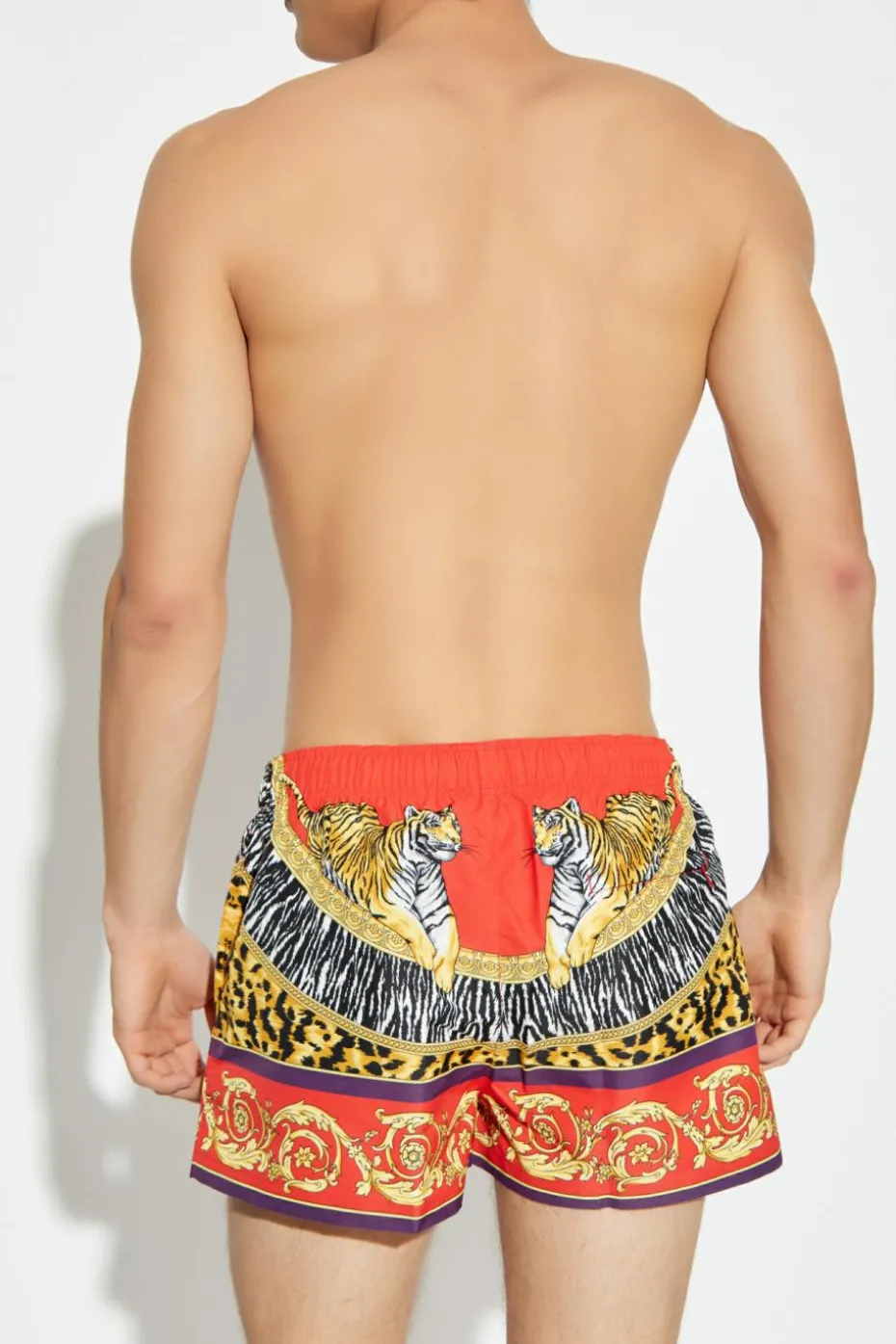 Versace RED Printed swim shorts