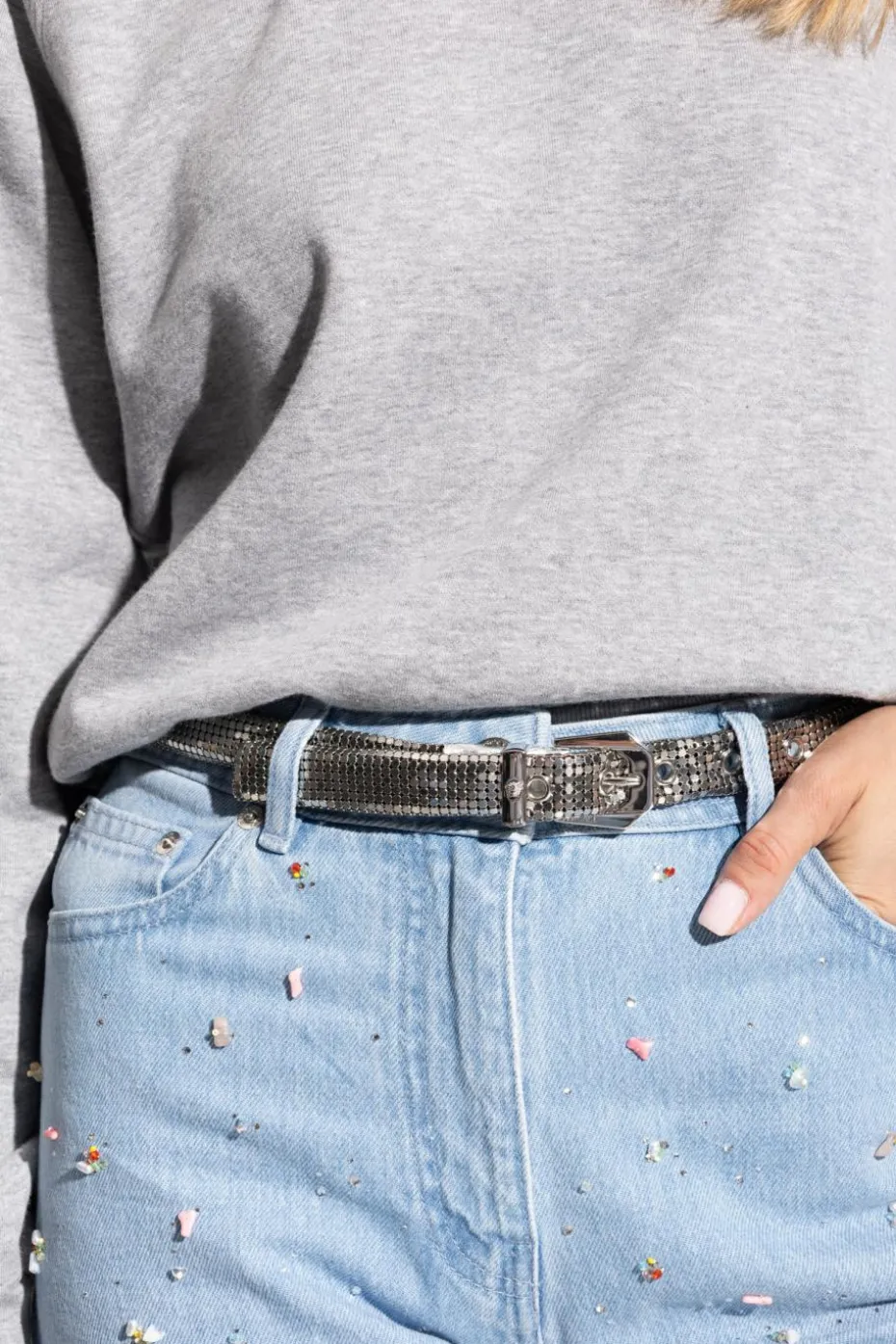 Versace SILVER Brass belt