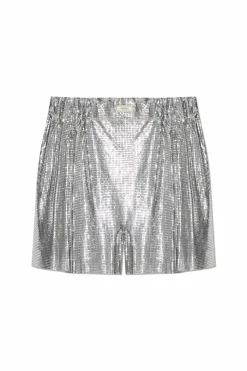 Versace SILVER Checkered shorts