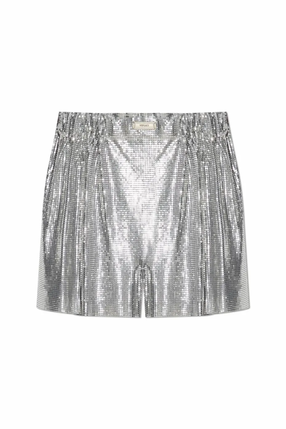 Versace SILVER Checkered shorts