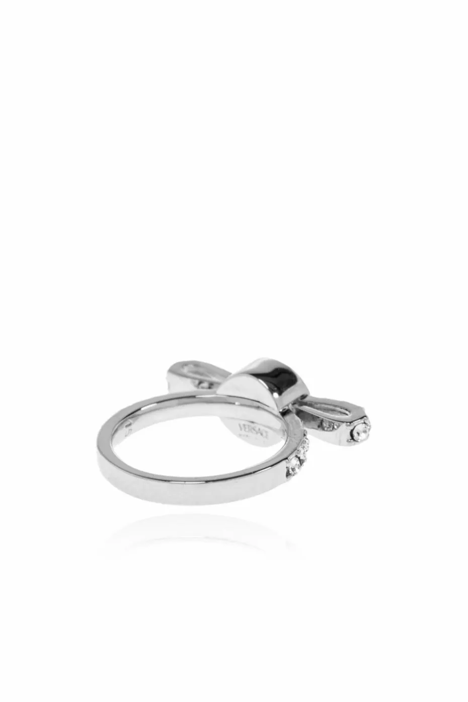 Versace SILVER Earrings with engraved logo