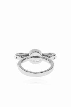 Versace SILVER Earrings with engraved logo