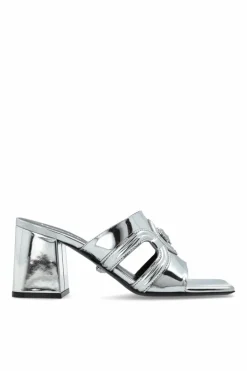 Versace SILVER Heeled mules