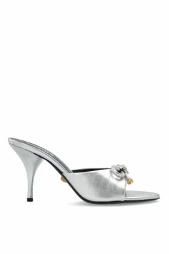 Versace SILVER Heeled mules
