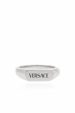 Versace SILVER Logo ring
