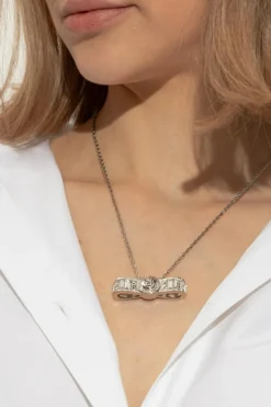 Versace SILVER Pendant Necklace