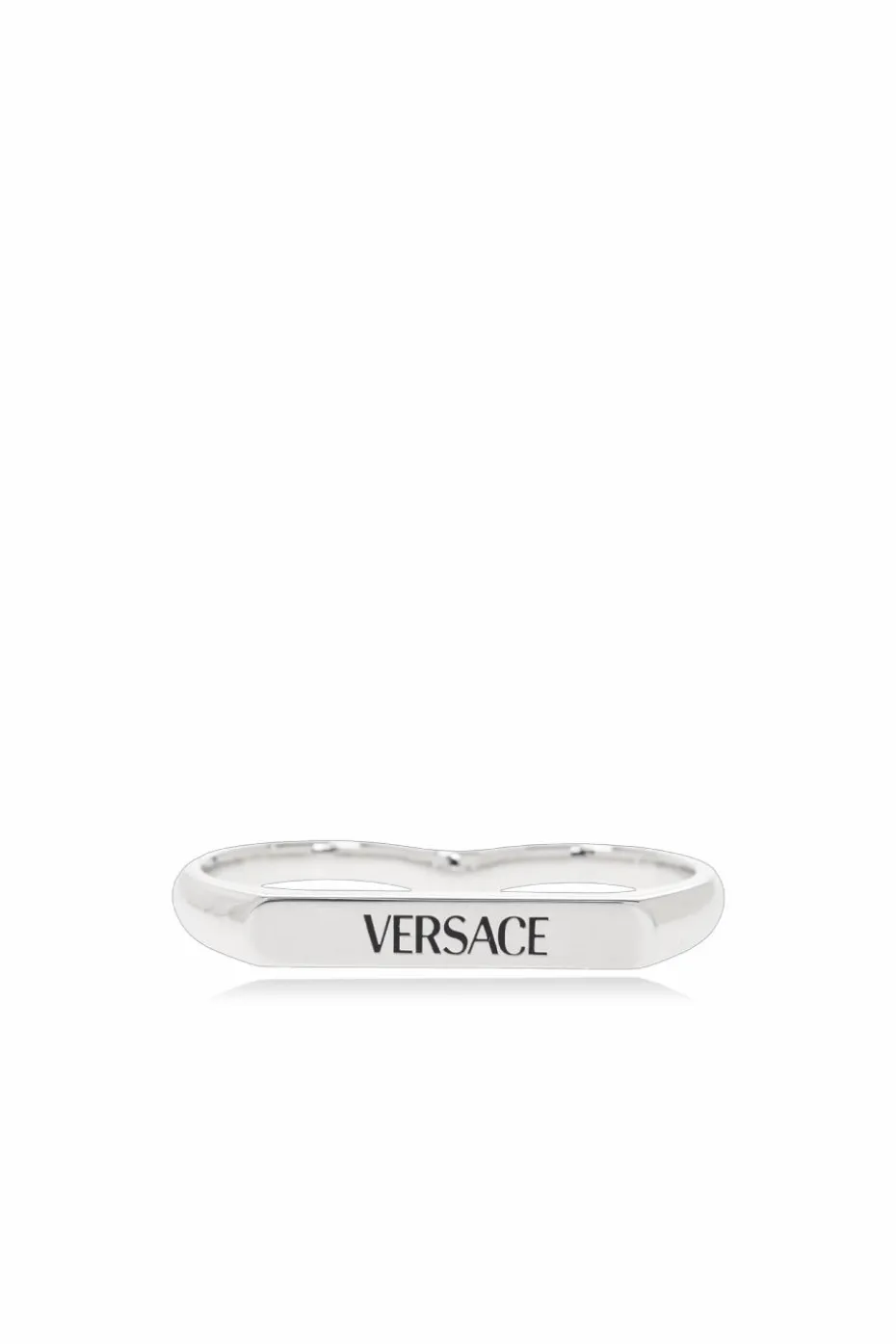 Versace SILVER Two-finger ring