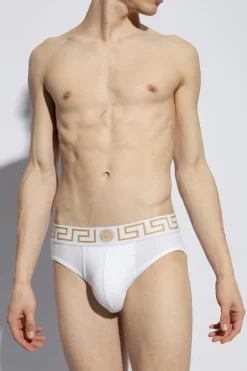 Versace WHITE Branded briefs 2-pack