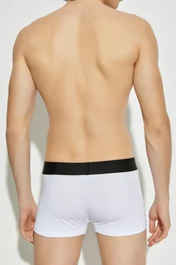 Versace WHITE Cotton boxers with logo