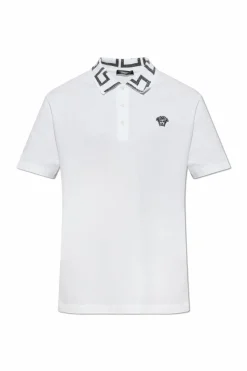Versace WHITE Cotton Polo