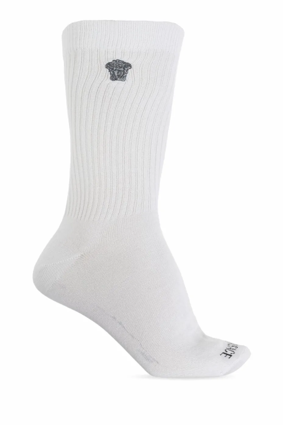 Versace WHITE Cotton socks with logo