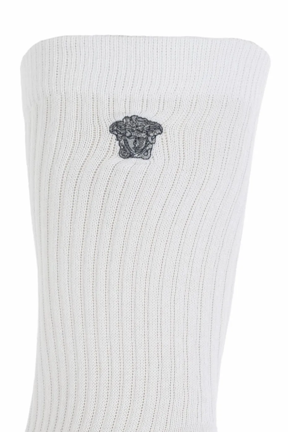 Versace WHITE Cotton socks with logo