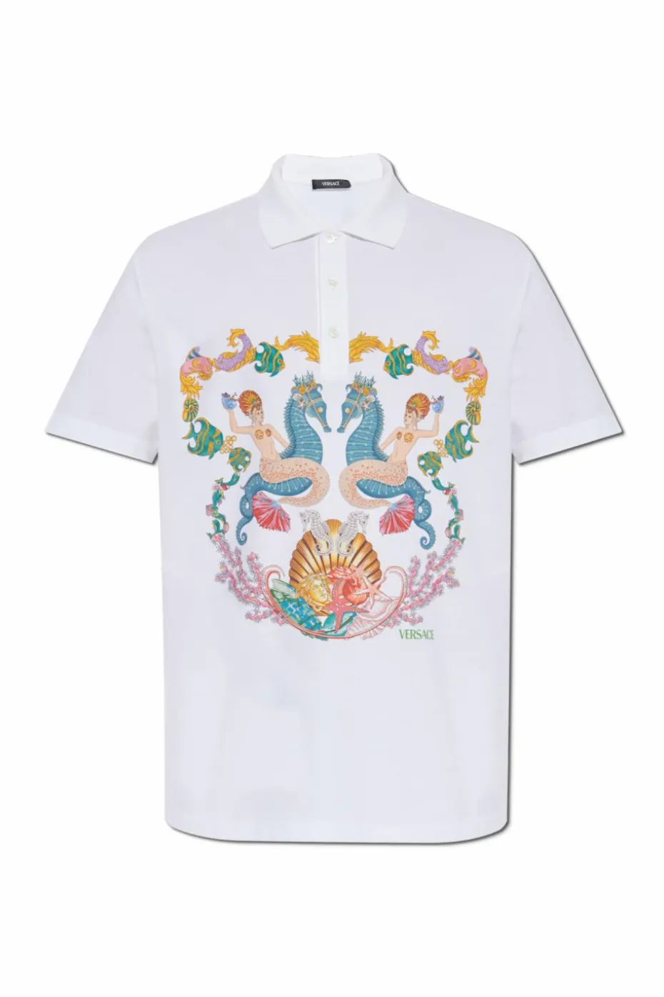 Versace WHITE Polo with logo