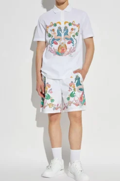 Versace WHITE Polo with logo