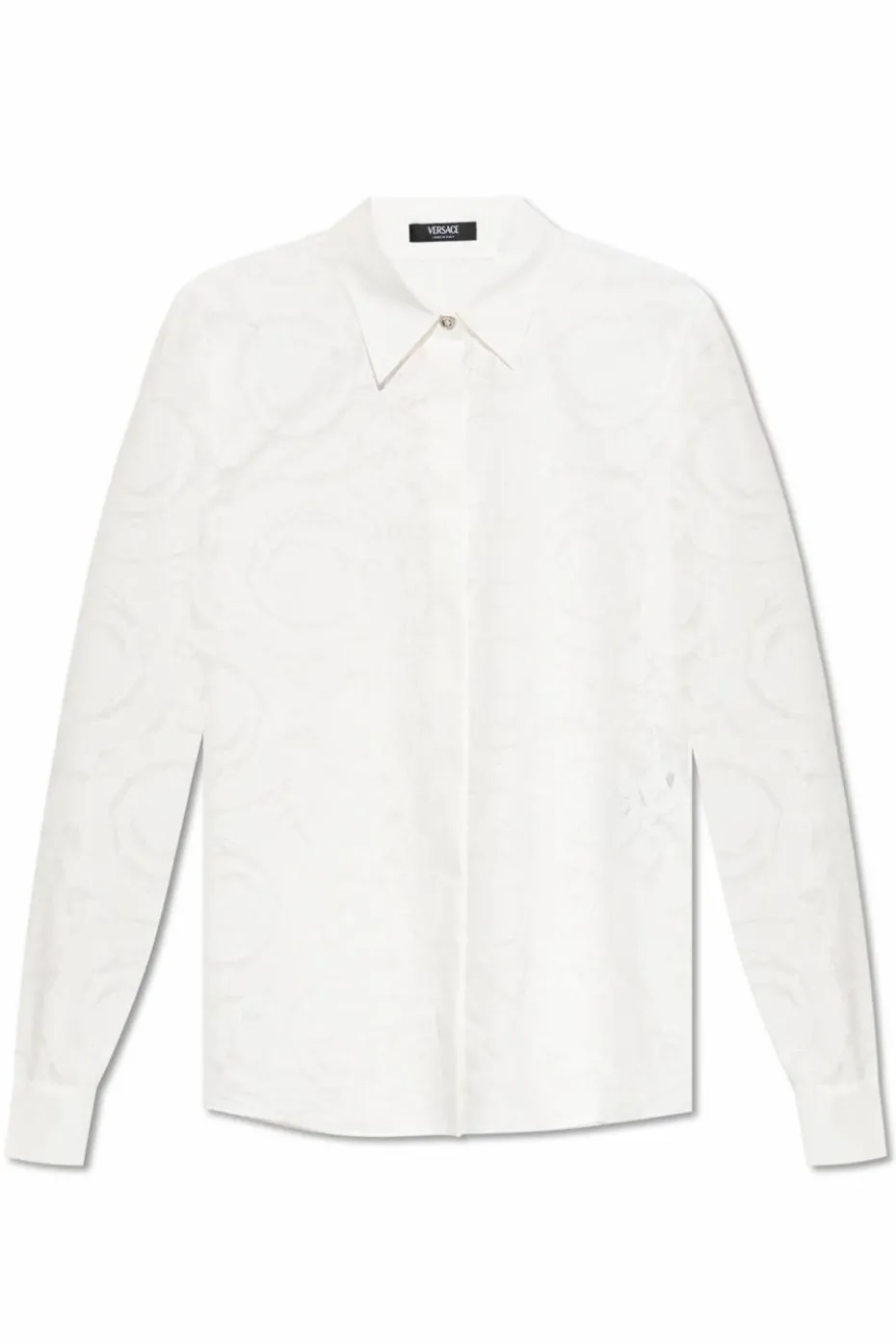 Versace WHITE Shirt with 'barocco' pattern
