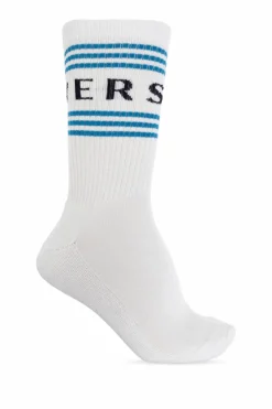 Versace WHITE Socks with logo
