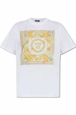 Versace WHITE T-shirt with colorful print