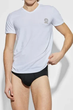 Versace WHITE T-shirt with logo