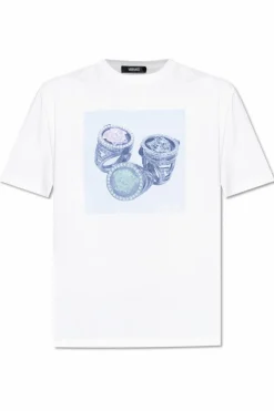 Versace WHITE T-shirt with colorful print