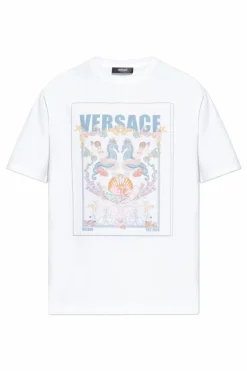 Versace WHITE T-shirt with colorful print