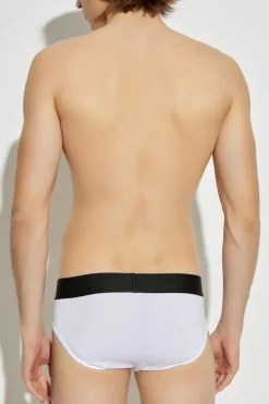 Versace WHITE Two-pack of cotton briefs